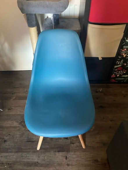 Photo of free 4x teal scandi-style chairs (Chiswick, W4) #2