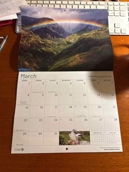 Photo of free 2026 wall calendar/monthly planner (Ossining) #2