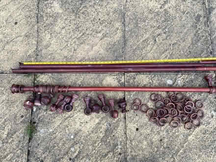 Photo of free Curtain poles dark wood (Victoria Park HP20) #3