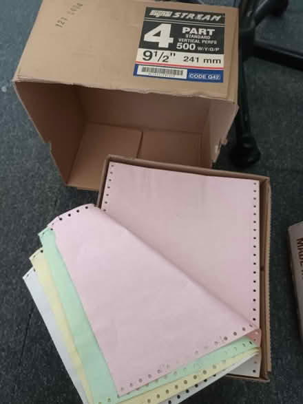 Photo of free Paper for dot matrix printer (Croydon Road, Beckenham) #1