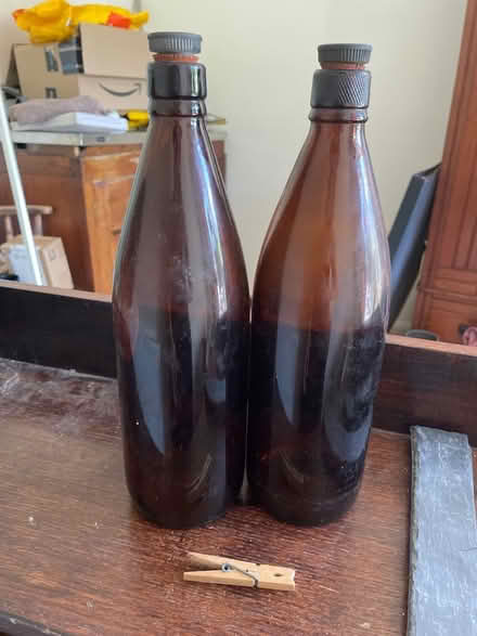 Photo of free Two vintage beer bottles with stoppers (Grandpont OX1) #2