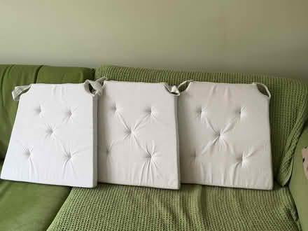 Photo of free 6 cotton covered foam seat pads (Exeter EX2) #1