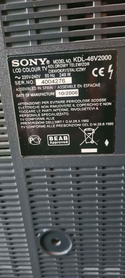 Photo of free Flat Screen TV with stand (Morningside EH10) #2