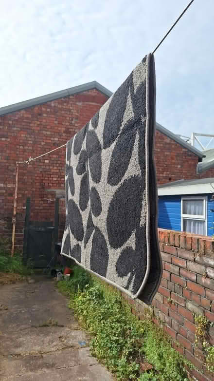 Photo of free 95cm x 130cm grey rug (BS3) #2