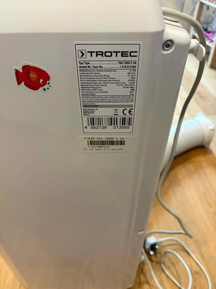 Photo of free Trotec Pac 2000E UK airconditioning (SW12) #3