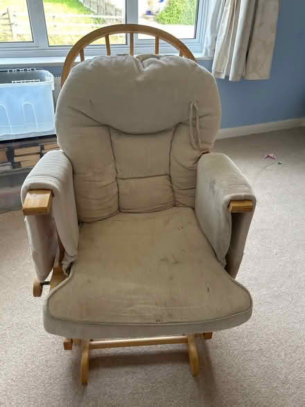 Photo of free Old and battered nursing chair (Lambridge) #1