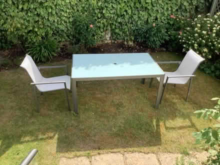 Photo of free Garden table and two chairs (Ray Mill Road East SL6) #1