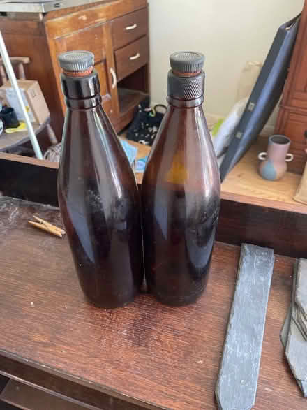 Photo of free Two vintage beer bottles with stoppers (Grandpont OX1) #1