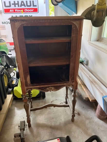 Photo of free Antique cabinet -needs refinishing (Near Randall and Algonquin Rds) #1