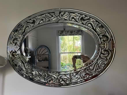 Photo of free Ornate oval mirror (TQ14) #1