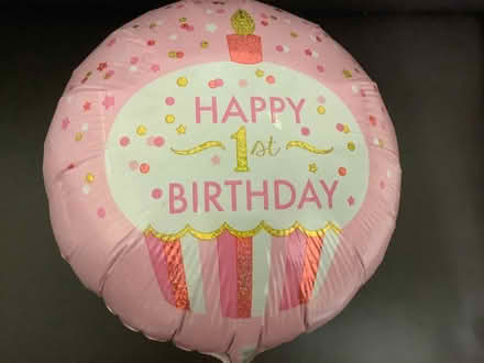 Photo of free 1st birthday cupcake balloon (Astley Bridge BL1) #1