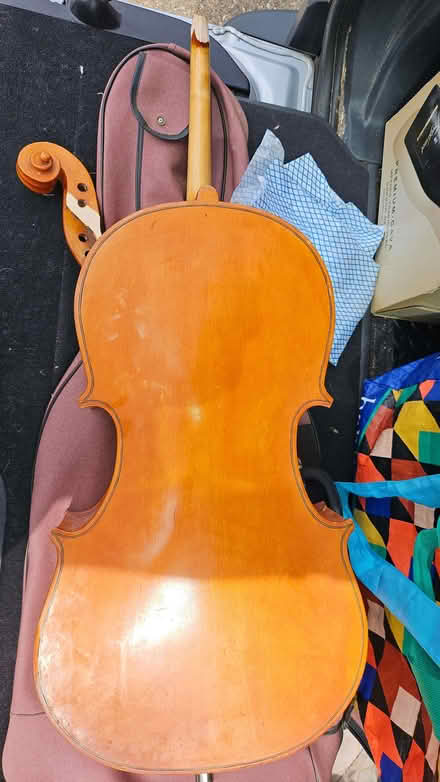 Photo of free Broken cello body and canvas bag (Knightsfield AL8) #1