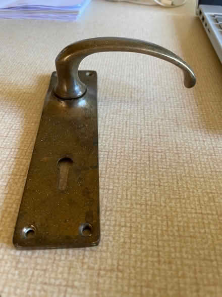 Photo of Old brass door handles (Horsell GU21) #1