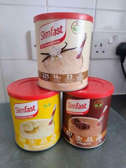 Photo of free 3 x 365g tubs of SlimFast meal replacement shakes (Queenstown Road SW8) #1