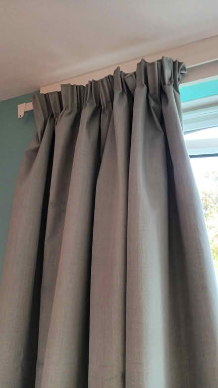 Photo of free 2 x pairs of Blue blackout curtains (SW11) #2