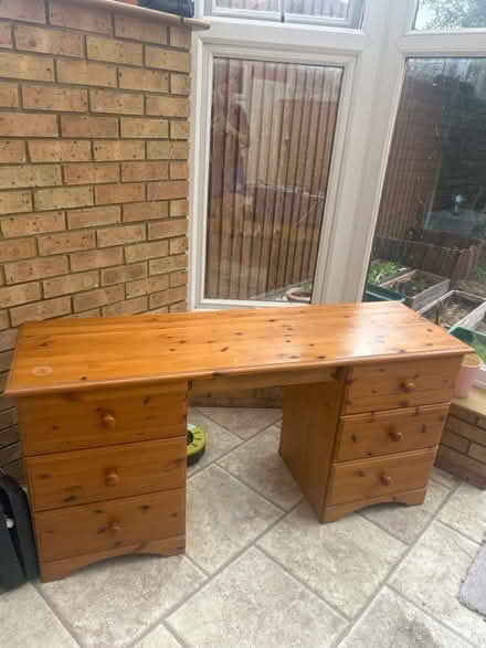 Photo of free Solid pine desk (Mitcham CR4) #3