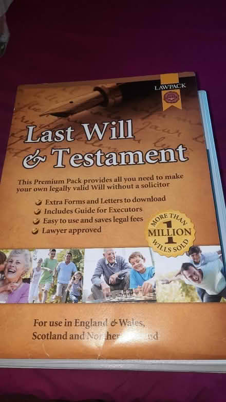 Photo of free Last will & testament pack (Rose Hill OX4) #1