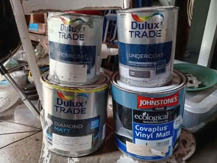 Photo of free 4 Tins of House Paint (Pooley Green TW20) #1