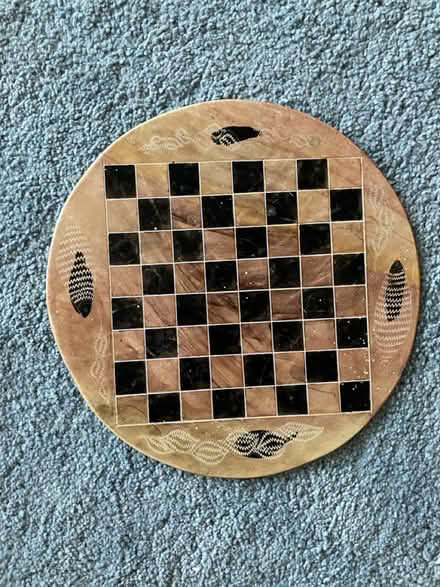 Photo of free Marble (?) chess board (BN3) #1