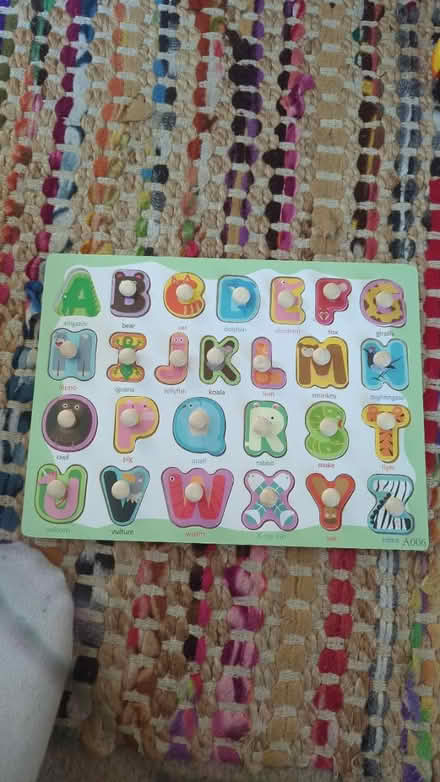 Photo of free Alphabet peg board (Bebington) #1