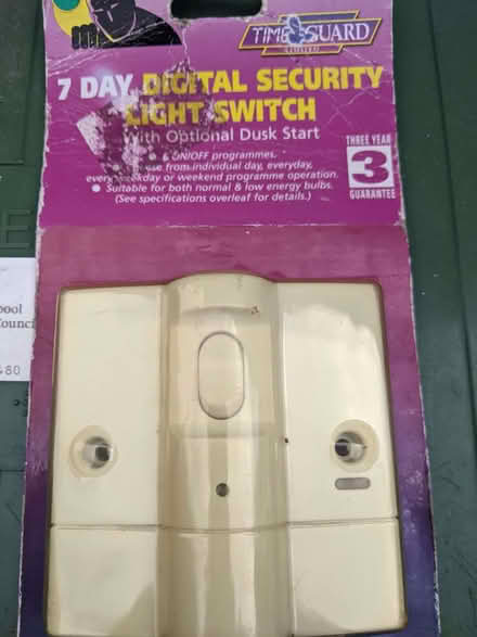 Photo of free Security light switch (Knotty Ash L12) #1