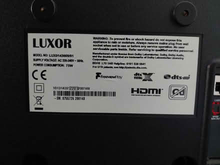 Photo of free 43" tv Luxor tv (GL51) #3