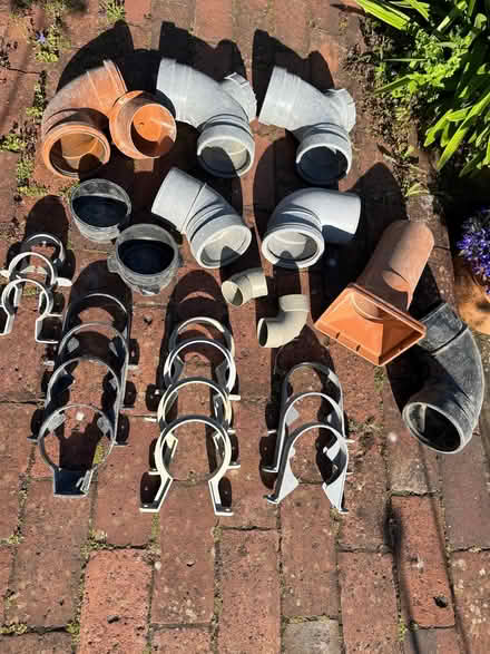 Photo of free Assorted 100mm Soil Pipe Fittings and Clips (West Hill BN1) #4