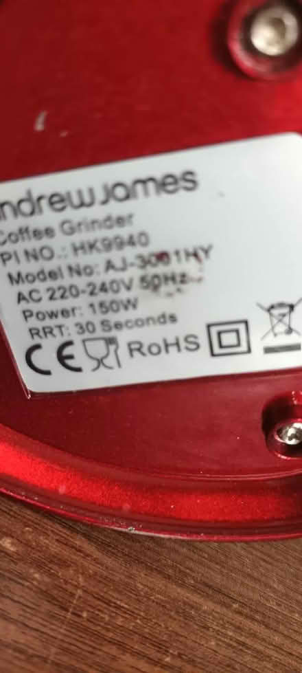 Photo of free Coffee grinder (Woodseats S8) #3