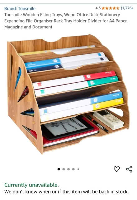Photo of free Desk organizer magazine holder (Priestwood RG42) #2