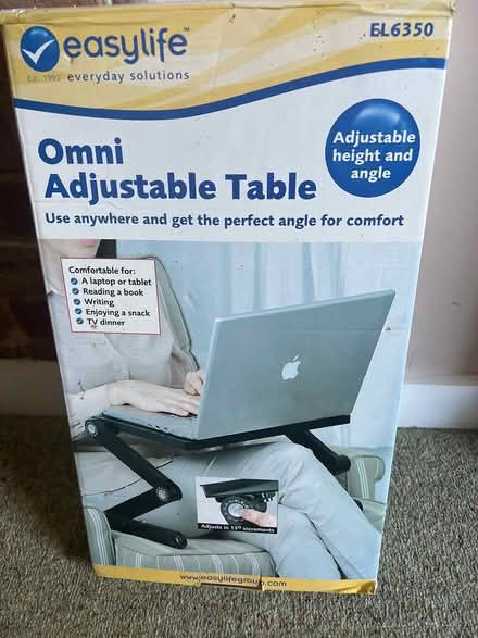 Photo of free Adjustable laptop table (Me19 5) #1