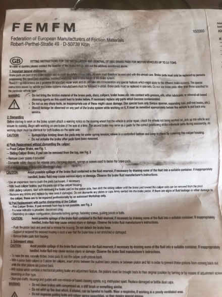 Photo of free Disc brakes (Presteigne LD8) #4