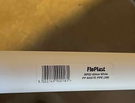 Photo of free New 40mm plastic waste pipe (Kendal LA9) #1