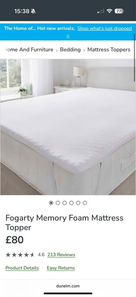 Photo of free Memory foam Double mattress topper (Twickenham) #1