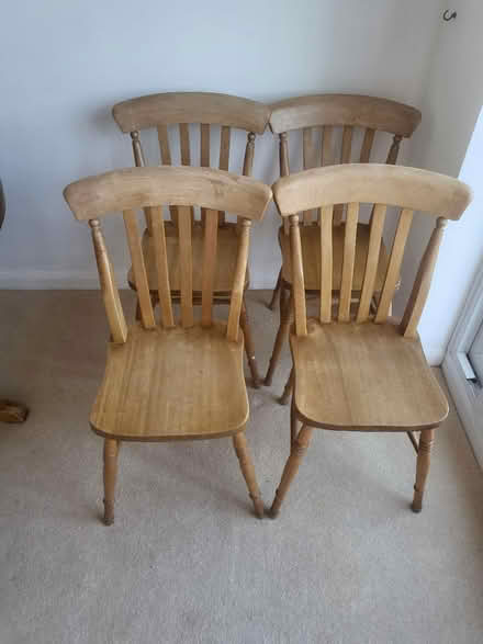 Photo of free 4 dining room chairs (Bexhill TN39... COODEN) #1