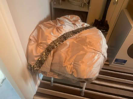 Photo of free Gold satin bed throw over (Gleadless S14) #1