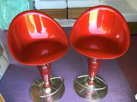 Photo of free Red rise & fall stools (Havant PO9) #1