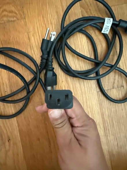 Photo of free 2 “D” power cables (Newtonville) #2