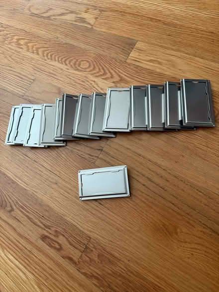 Photo of free 14 hanging label holders (Newtonville) #1