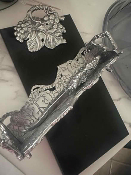 Photo of free Metal and stone cheese board (Bear) #1