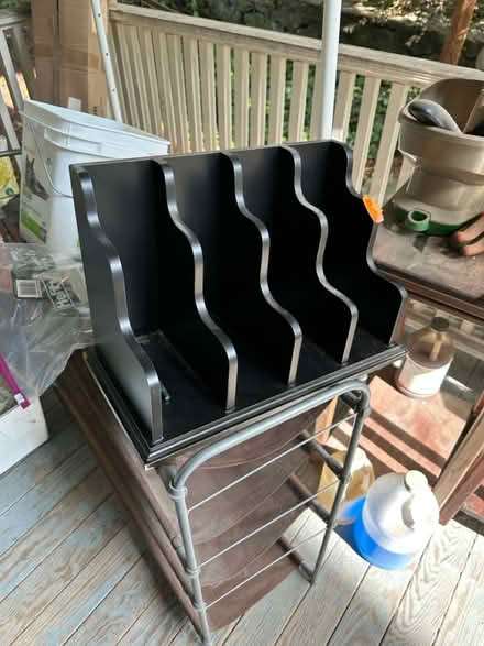 Photo of free Wooden paper/ book organizer (Brookline Village) #1