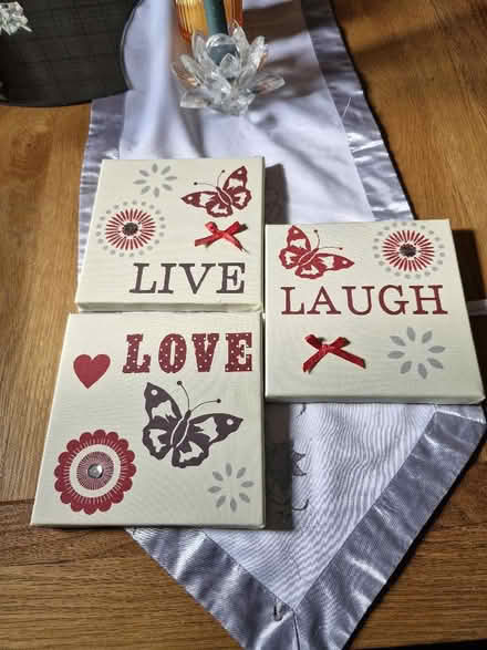 Photo of free Live laugh love wall plaques (Leftwich CW9) #1