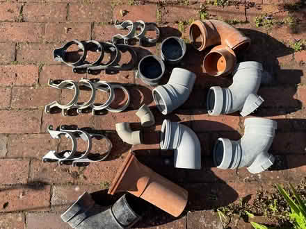 Photo of free Assorted 100mm Soil Pipe Fittings and Clips (West Hill BN1) #3