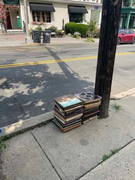 Photo of free 2 Stacks of Vinyl Records (Clinton, NJ) #1