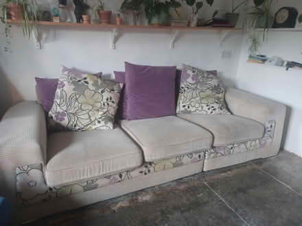 Photo of free Large 3 seater sofa (Muchelney) #1