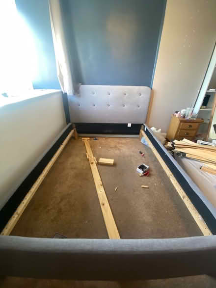 Photo of free Modern Grey Double Bed Base (CT14) #1