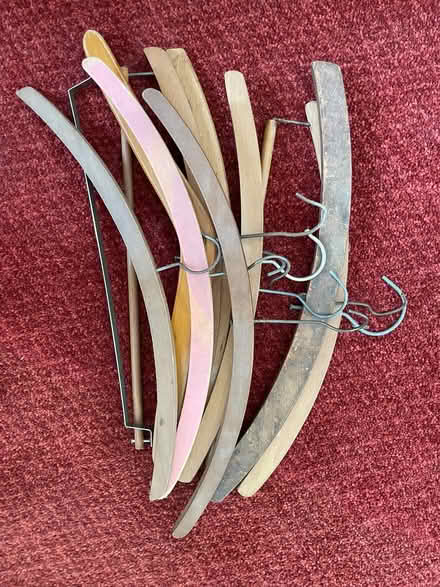 Photo of free Vintage wooden coat hangers (Kings Heath B30) #1