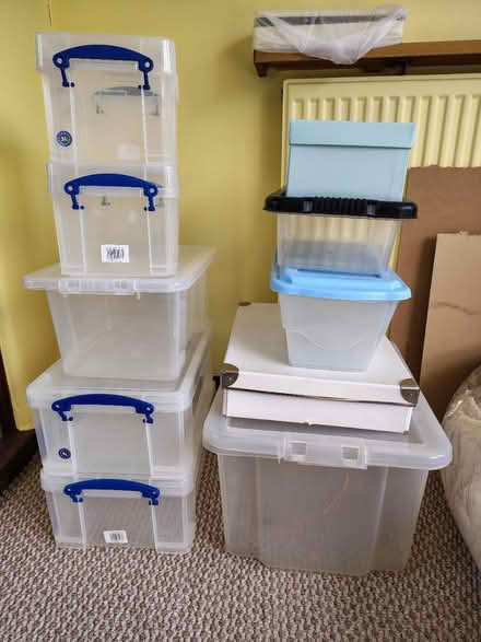 Photo of free Collection of storage boxes (Hall Green B28) #1