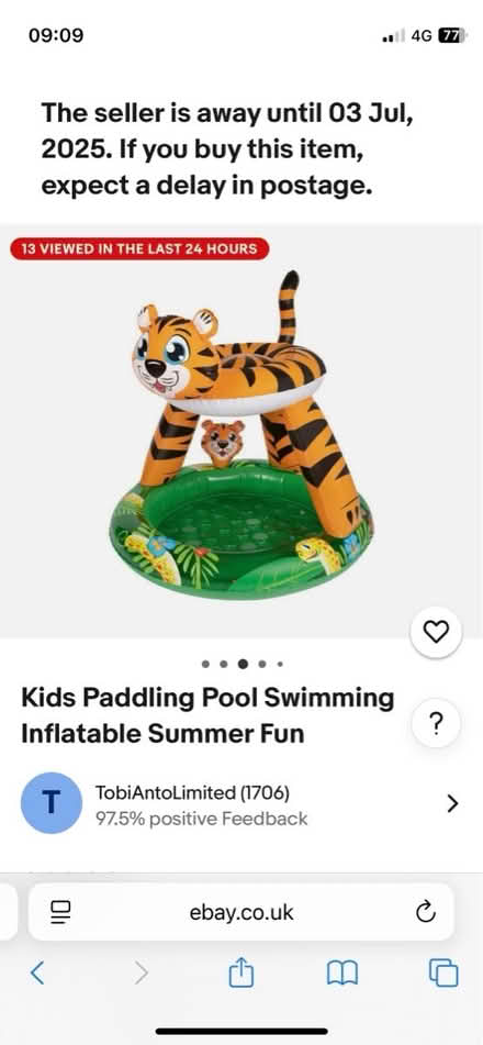 Photo of free Kids paddling pool (Stanmore, HA7) #1