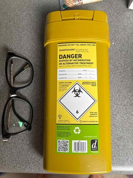 Photo of free Small sharps box (Brickhill MK41) #1