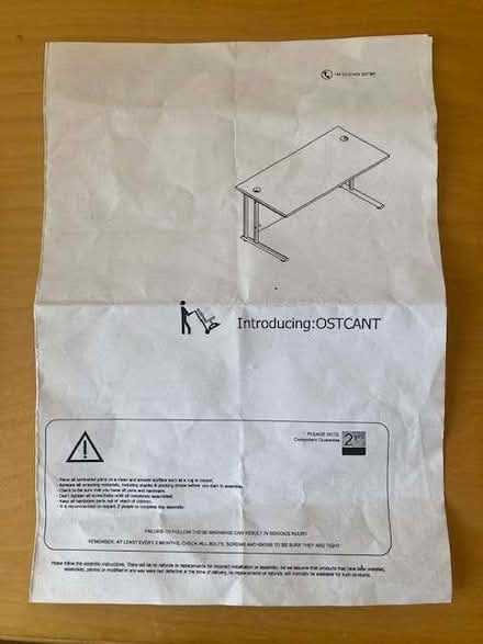 Photo of free Sturdy modern desk (Steyning BN44) #2